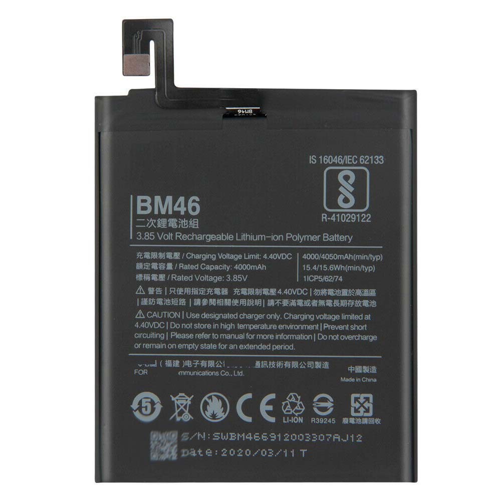 4000mAh 3.85V BM46 Battery For Redmi Note 3/3Pro Factory Wholesale