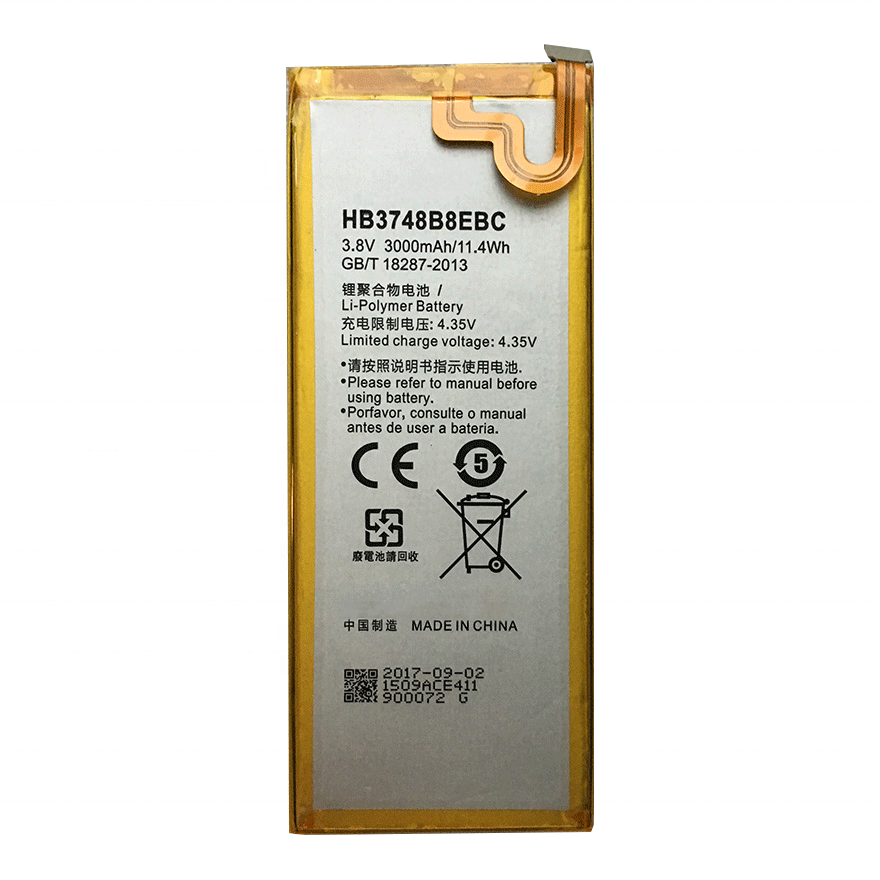 3000mAh 3.8V HB3748B8EBC Replacement Battery For Huawei Ascend G7