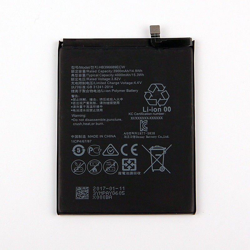 4000mAh HB396689ECW Battery For Huawei Ascend Mate 9/MATE9 PRO/Y7 2017/Y9 2019