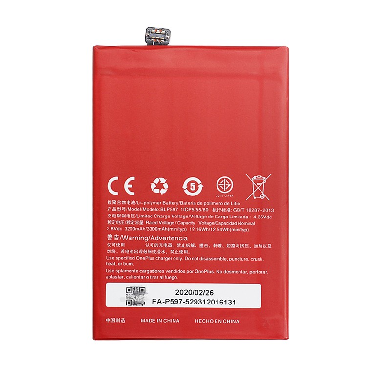 For Oneplus 2 New Replacement Battery BLP597 3300mAh 3.8V