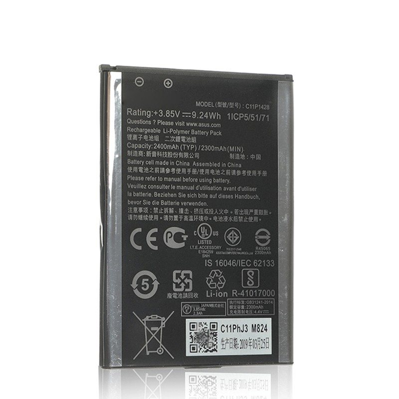 2400mAh 3.85V C11P1428 Mobile Phone Battery For Asus Zenfone 2 LASER