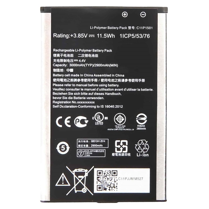 3000mAh C11P1501 Direct supply Cell Phone Battery For Asus   Zenfone 2 Laser ZE550KL Z00LD
