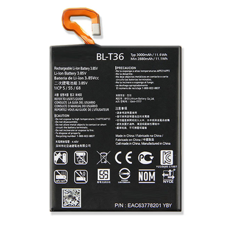 Wholesale 100% Capacity 3000mAh 3.85V Battery BL-T36 For LG K30 X410TK X410 Phoenix Plus