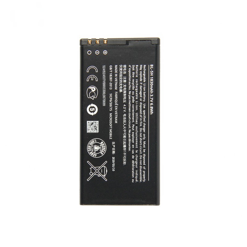 1830mAh 3.7V Li-ion Battery BL-5H For Nokia Humia 630 638 635 636 RM-1010 RM-978
