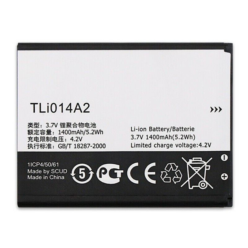 Wholesale 1400mAh 3.7V TLI014A2 Battery For Alcatel vodafone smart v695 vf first