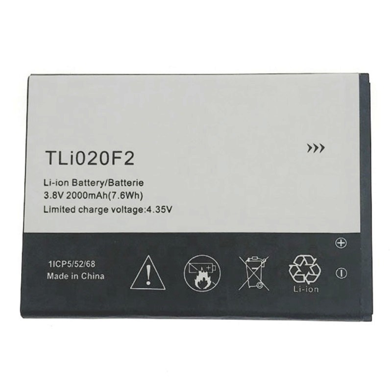 Factory Wholesale 2000mAh 3.8V TLI020F2 Battery For Alcatel One Touch Pop