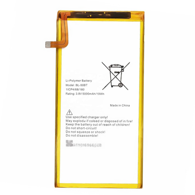 Distributor Supply 5000mAh 3.8V BL-50BT Mobile Phone Battery For Tecno DroidPad 8D P8D