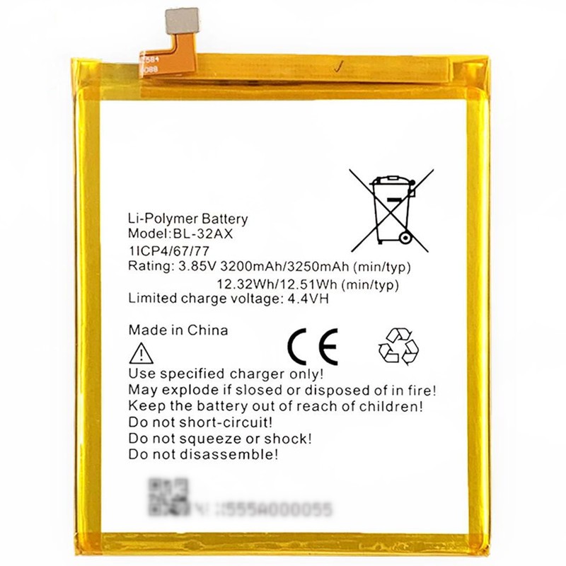 Manufacturer Supply 3200mAh 3.85V BL-32AX For Infinix Zero 4 Cell Phone Battery