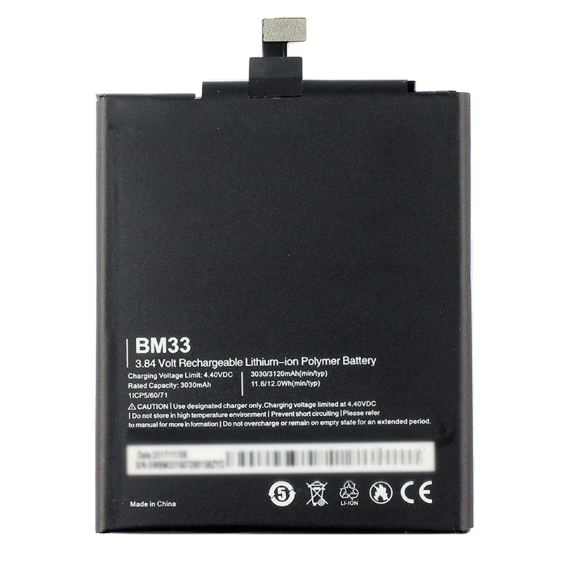 Factory Wholesale BM33 3030mAh 3.84V Mobile Phone Battery For Xiaomi Mi4 L