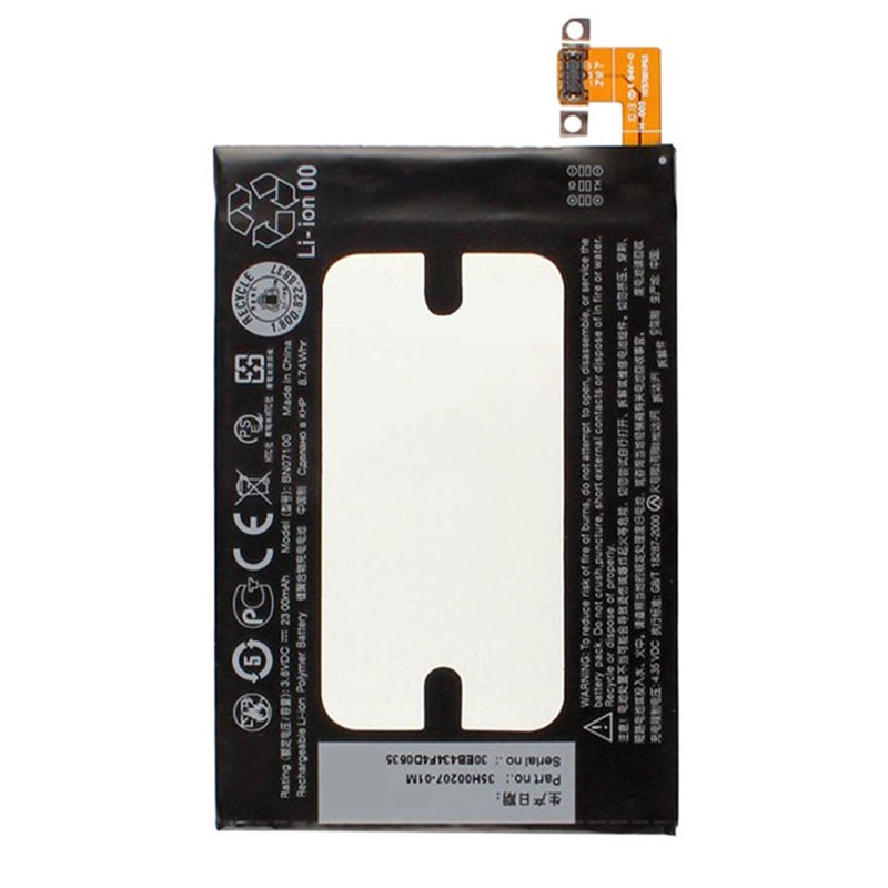 Top quality BN07100 2300mAh 3.8V Cell Phone Battery For HTC One M7 802T 802W 802D