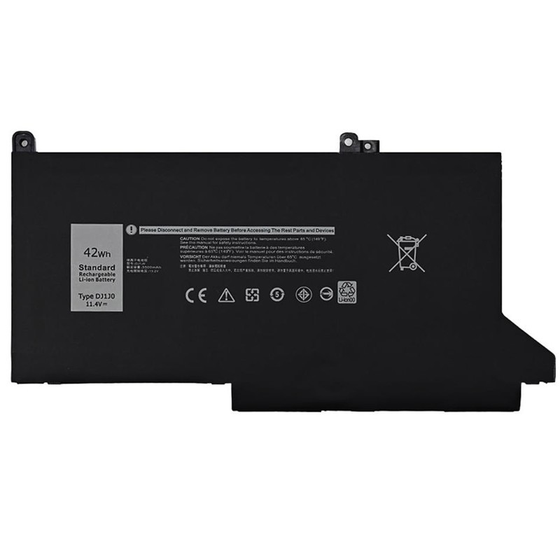 42Wh 11.4V DJ1J0 PC Battery For Dell Latitude 12 7000 7280 7480 7380 7490 PGFX4