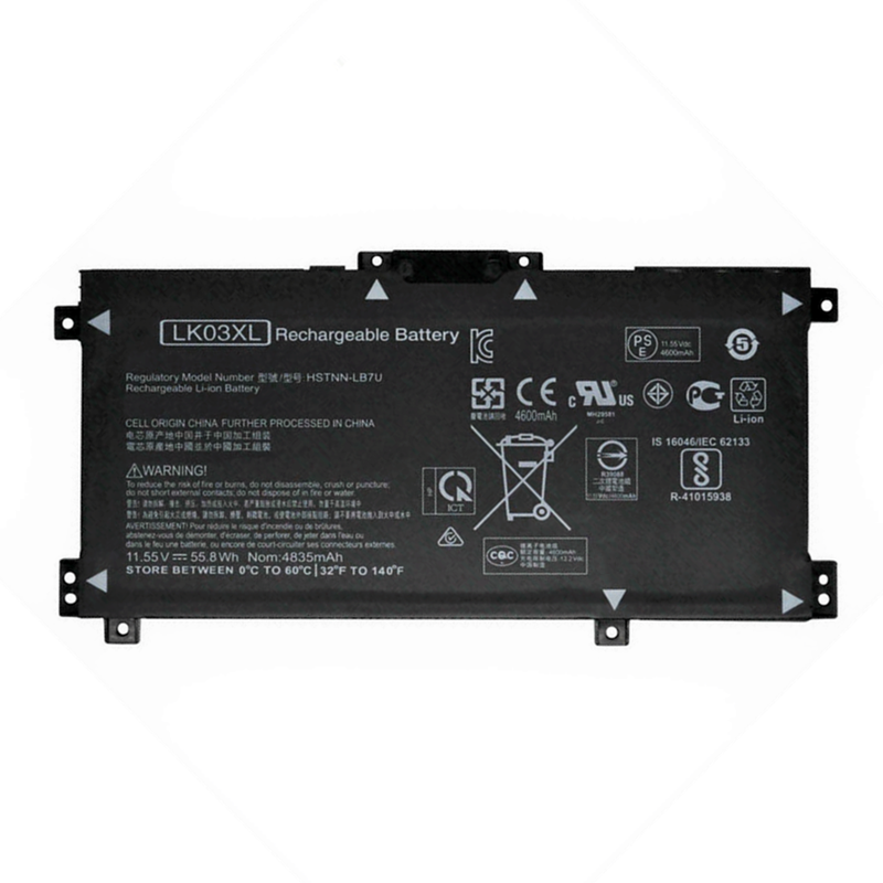 Hot Sale 55.8Wh 11.55V LK03XL Laptop Battery For HP Envy 17-AE 17M-AE Series