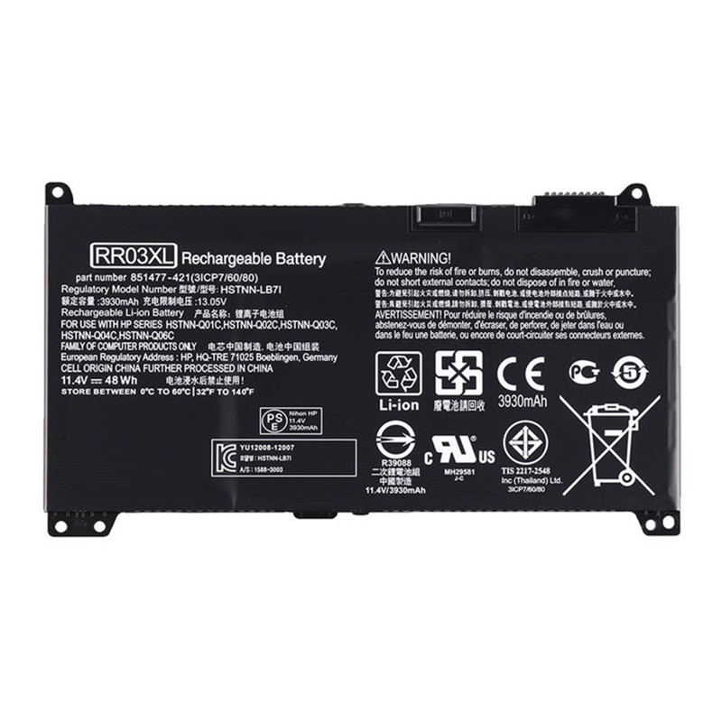 11.4V 48Wh HSTNN-PB6W RR03XL Laptop Battery For HP ProBook 430 440 G4 Series