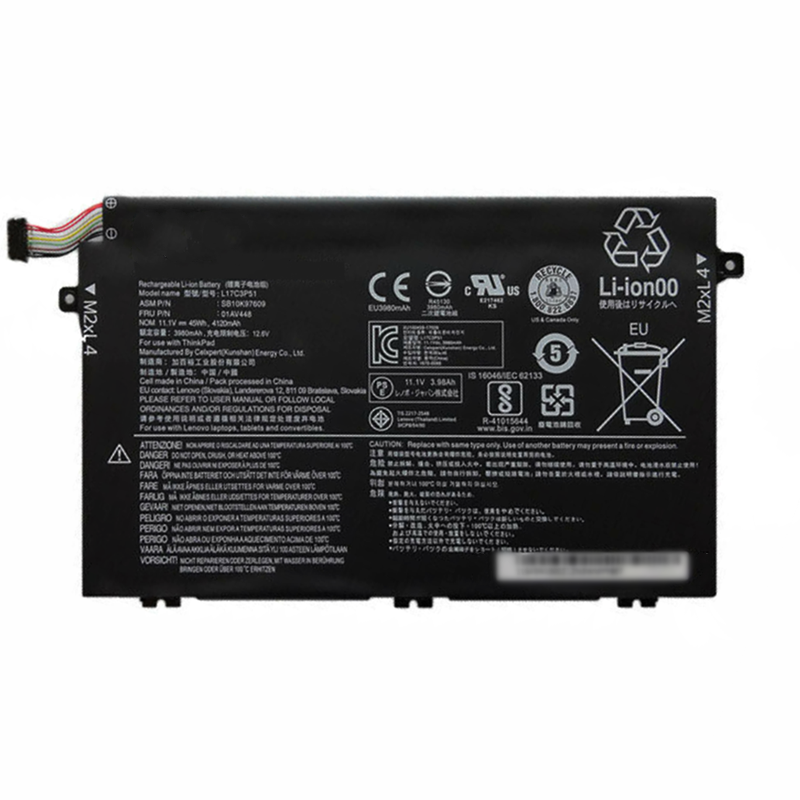 45Wh 11.1V L17C3P51 Laptop Battery For Lenovo ThinkPad E480 E485 E595 E14 Series