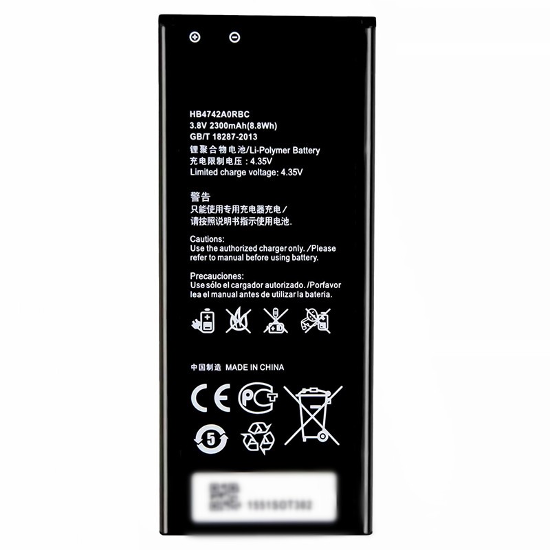 HB4742A0RBC High Quality Smart Phone Battery 2300mAh 3.8V For Huawei Honor 3C