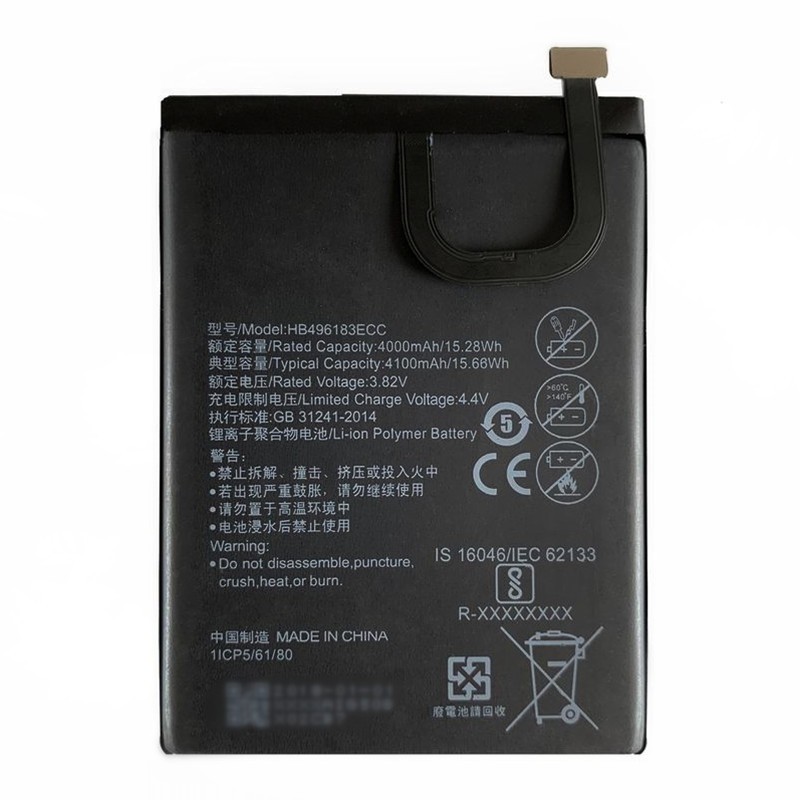 Full Capacity 4100mAh 3.82V Mobile Phone Battery HB496183ECC For Huawei Enjoy 6