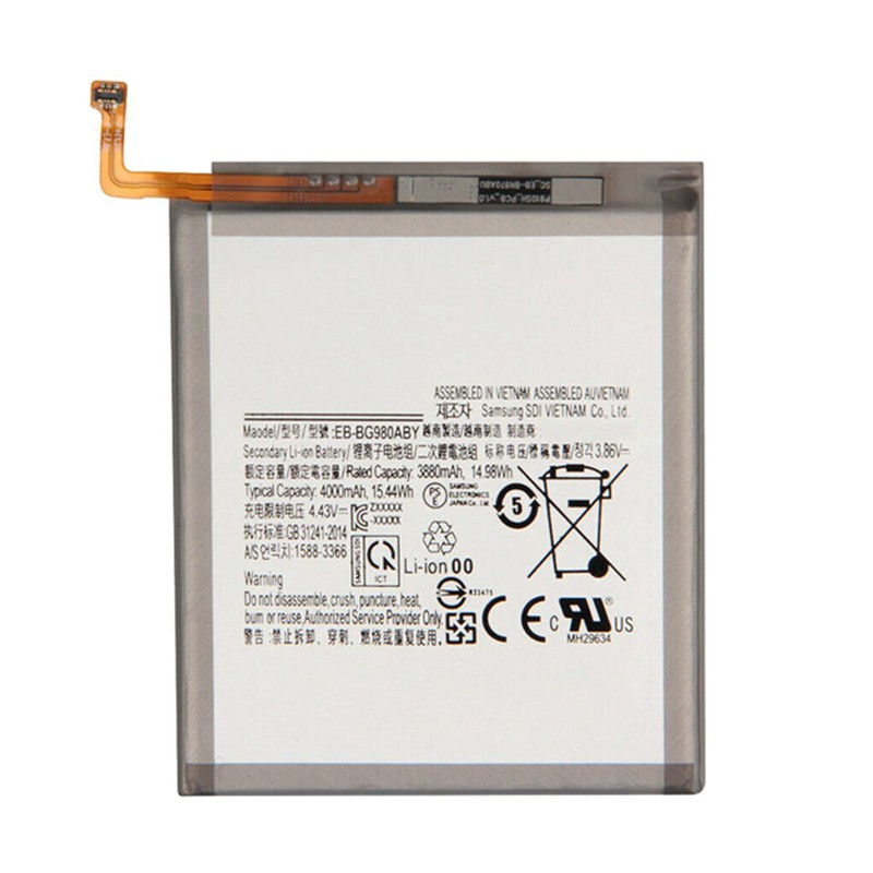 EB-BG980ABY Original Capacity Battery 4000mAh 3.86V For Samsung Galaxy S20 5G