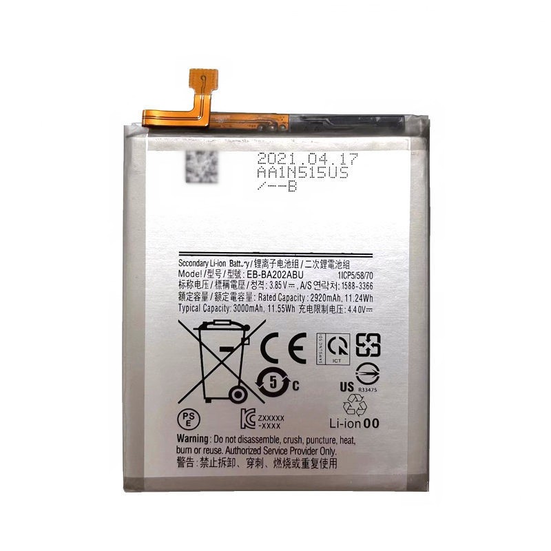 Full Capacity Battery 3000mAh 3.85V For Samsung Galaxy A20e/SM-A202F EB-BA202ABU