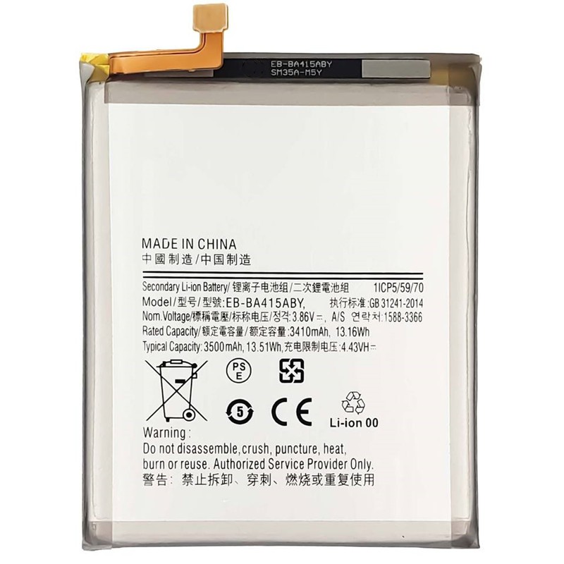 EB-BA415ABY Factory Wholesale Battery 3500mAh For Samsung Galaxy A41 A415 2020