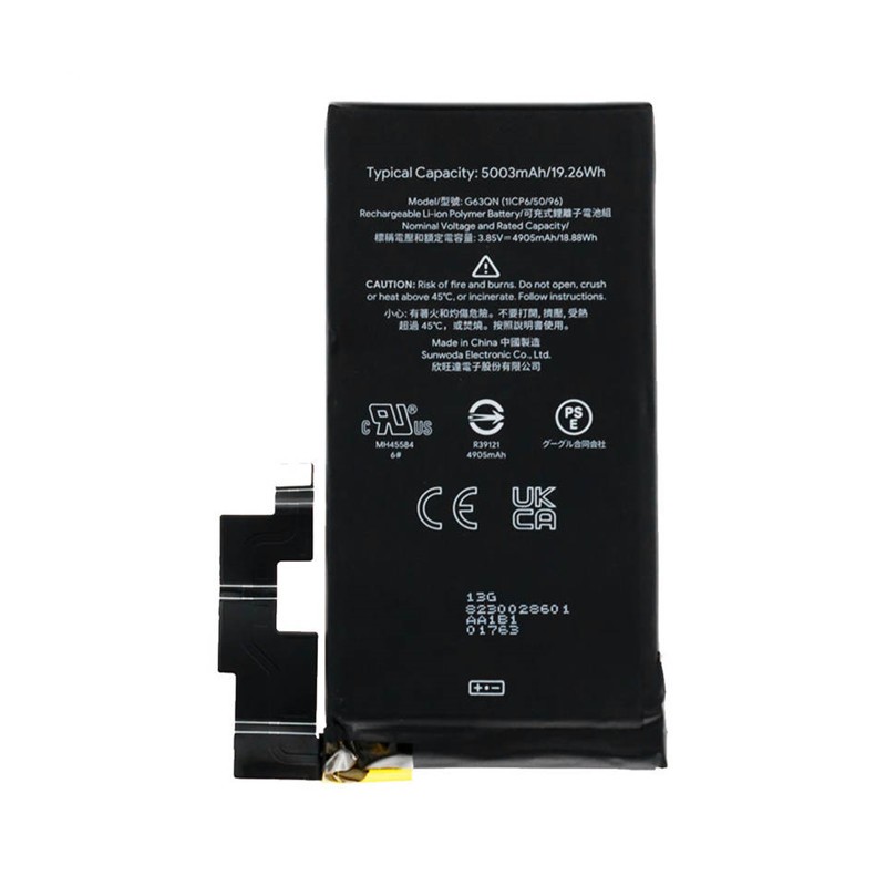 Manufacturer Supply G63QN Battery For HTC Google Pixel 6 Pro 4905mAh 3.85V