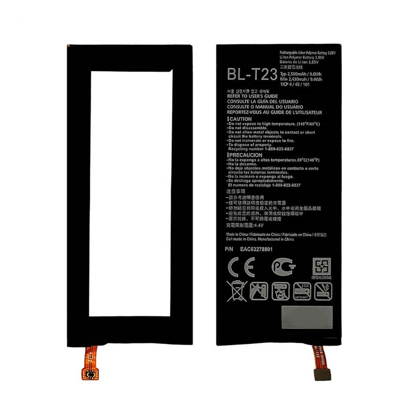 Hot Sale BL-T23 Phone Battery For LG X-Cam K580 K580Y F690 K580DS 2500mAh 3.85V