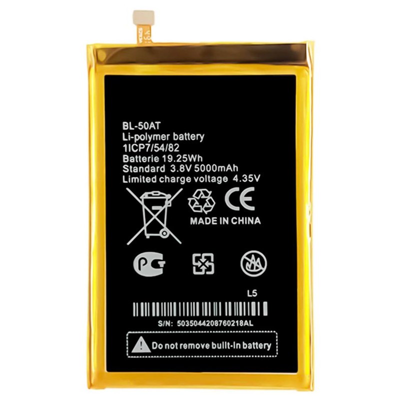 Wholesale 5000mAh 3.8V BL_50AT Cell Phone Battery For Tecno L5 AAA Quality