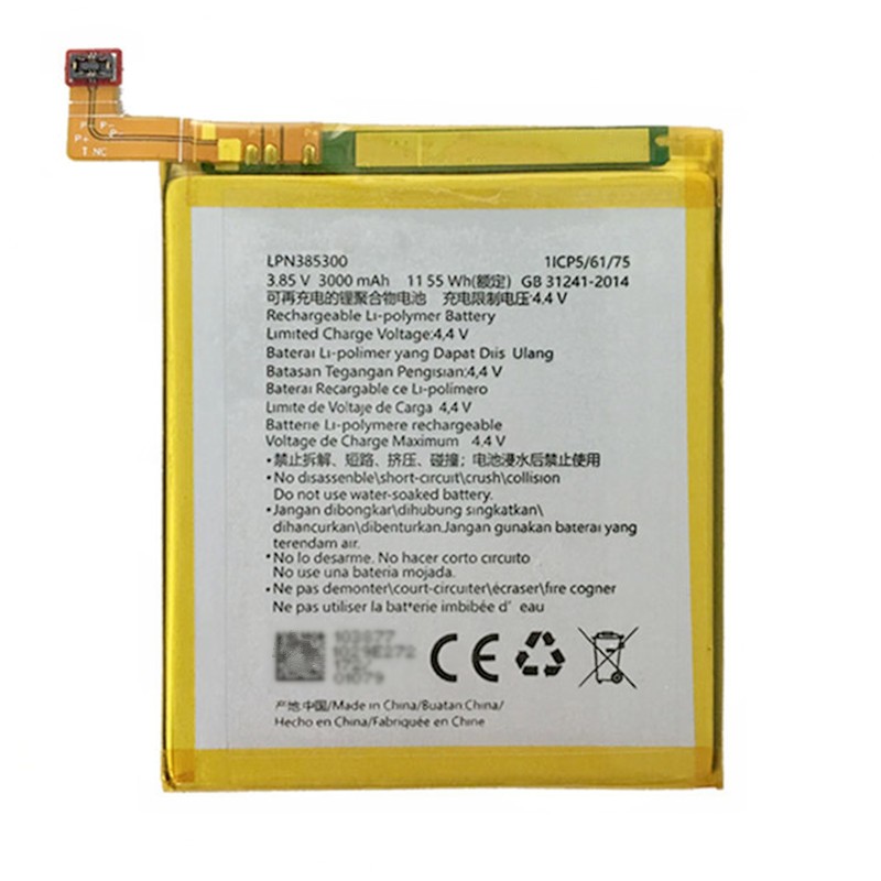 LPN385300 Original Capacity Cell Phone Battery For Hisense F23 3.85V 3000mAh