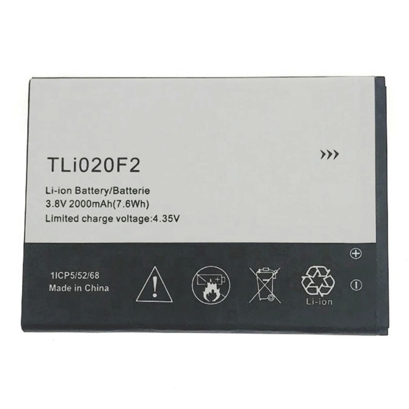 High Quality Mobile Phone Battery 2000mAh 3.8V TLI020F2 Battery For Alcatel One Touch Pop