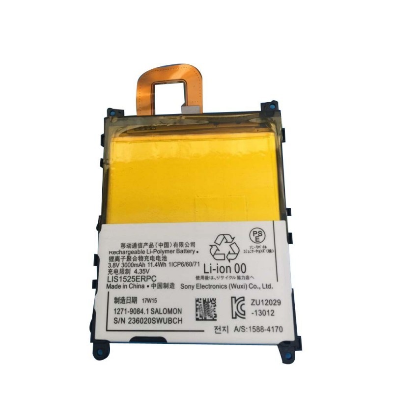 Factory Supply Directly 3000mAh 3.8V Cell Phone Battery LIS1525ERPC For Sony Xperia Z1